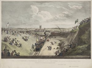 Veduta della ferrovia Canterbury e Whitstable dal tunnel presa il giorno dell